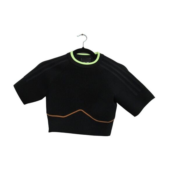 IVY PARK Tops - Adidas Women's Ivy Park Black Mesa Knit Crop Top Size M
